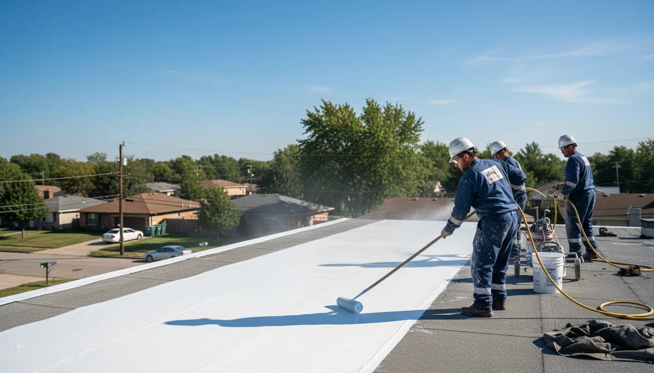 Commercial roof coating in Robertson, WY near me